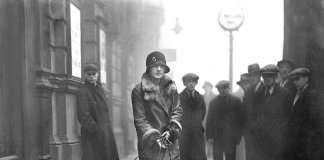 Origine del bouledogue francese. Una donna dell'alta società inglese con la gang dei Bouledogue all'esposizione canina di Marylebone