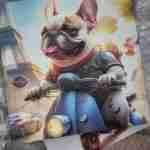 quadro-bulldog-francese-parigi-findthefrenchie
